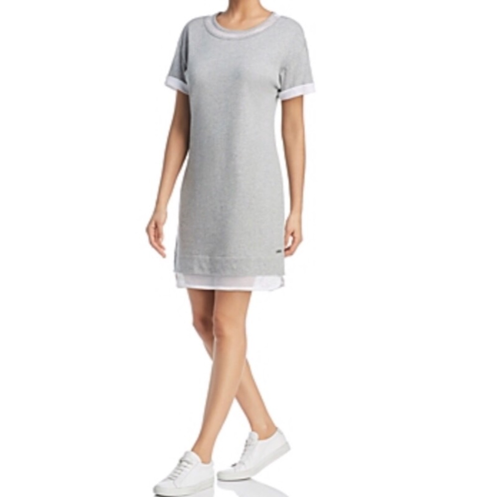 Marc New York Performance Mesh-Trim Dress